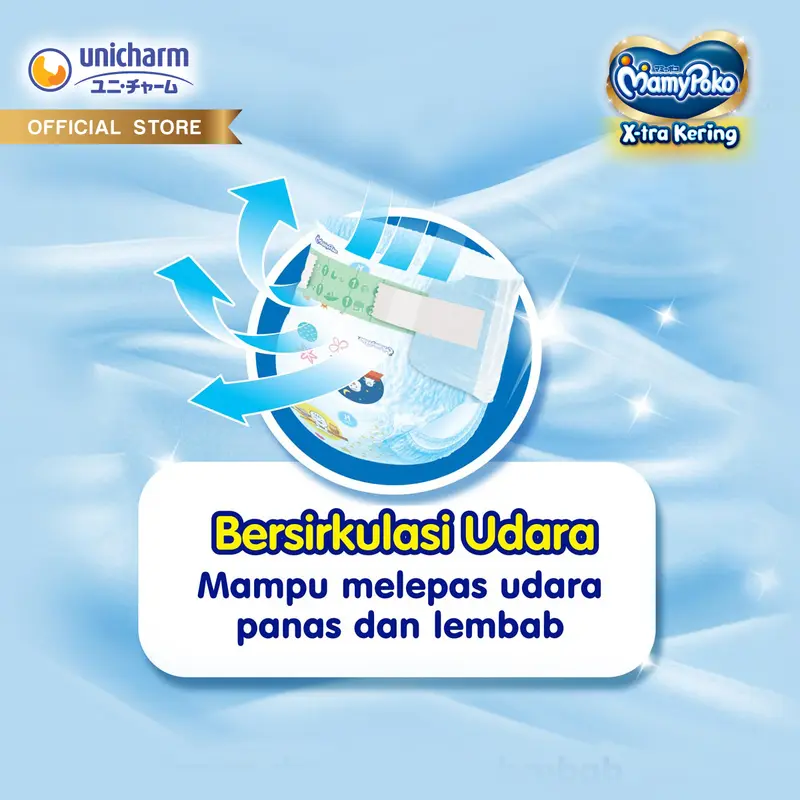 MamyPoko X-tra Kering - NB-S 24 - Popok Perekat Newborn Bayi Baru Lahir 3