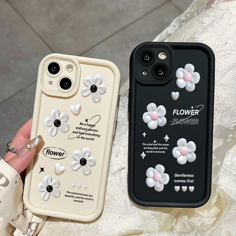 Casing Hp Untuk OPPO A60 Case Hp Pola Bunga Kartun Casing Ponsel Cesing Silikon lembut Kesing pelindung Kasing Anti guncangan 7