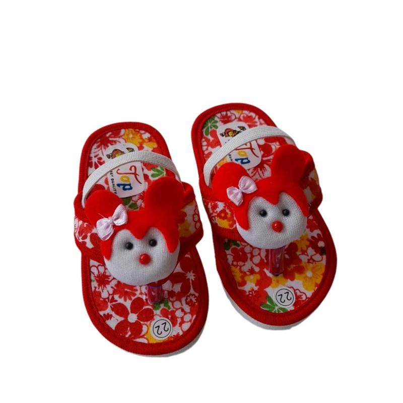 Sandal Anak Wanita Kekinian Beby Bunyi Boneka Bunga 0