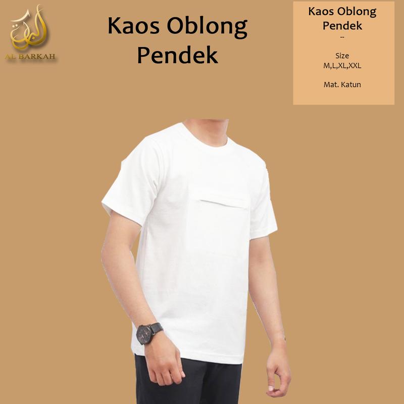 KAOS OBLONG HAJI UMROH LENGAN PENDEK / KAOS POLOS HAJI UMROH EXCLUSIVE / KAOS OBLONG PRIA / KATUN  Combed Baju Cowok 1