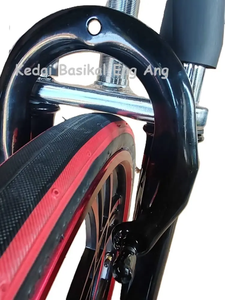 20" Double Fork Super Lowered, Superlowered Chrome size 20" untuk basikal lajak