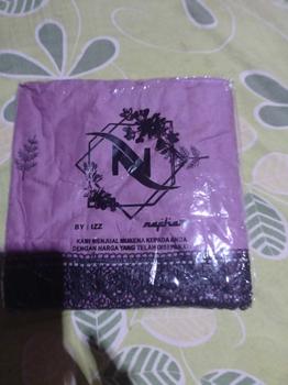 Product Review of NAFHA - Mukena Terusan Dewasa Nafha Bordir Daily Tropical Katun Mukenah Rayon Wanita Muslim Putih Traveling Panjang from S**a A**a 0