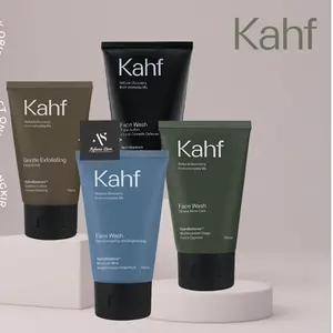 KAHF Man Facial Wash Sabun Cuci Muka Pria Laki-Laki 100ml Perawatan Wajah - Hitam, Berjerawat Mencerahkan Berminyak