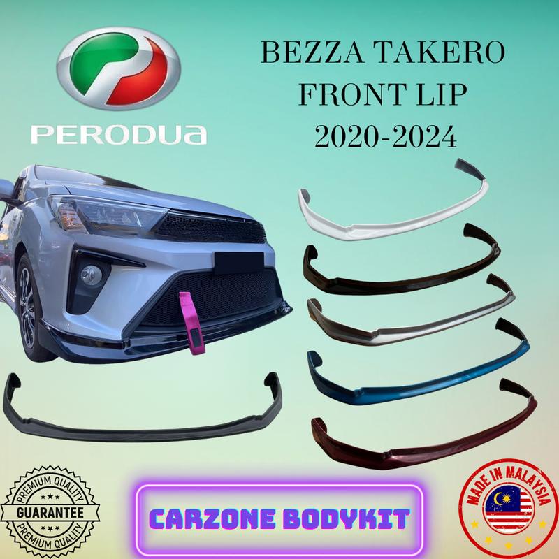 PERODUA BEZZA TAKERO FRONT LIP BODYKIT 2020 2021 2022 2023 2024 ...