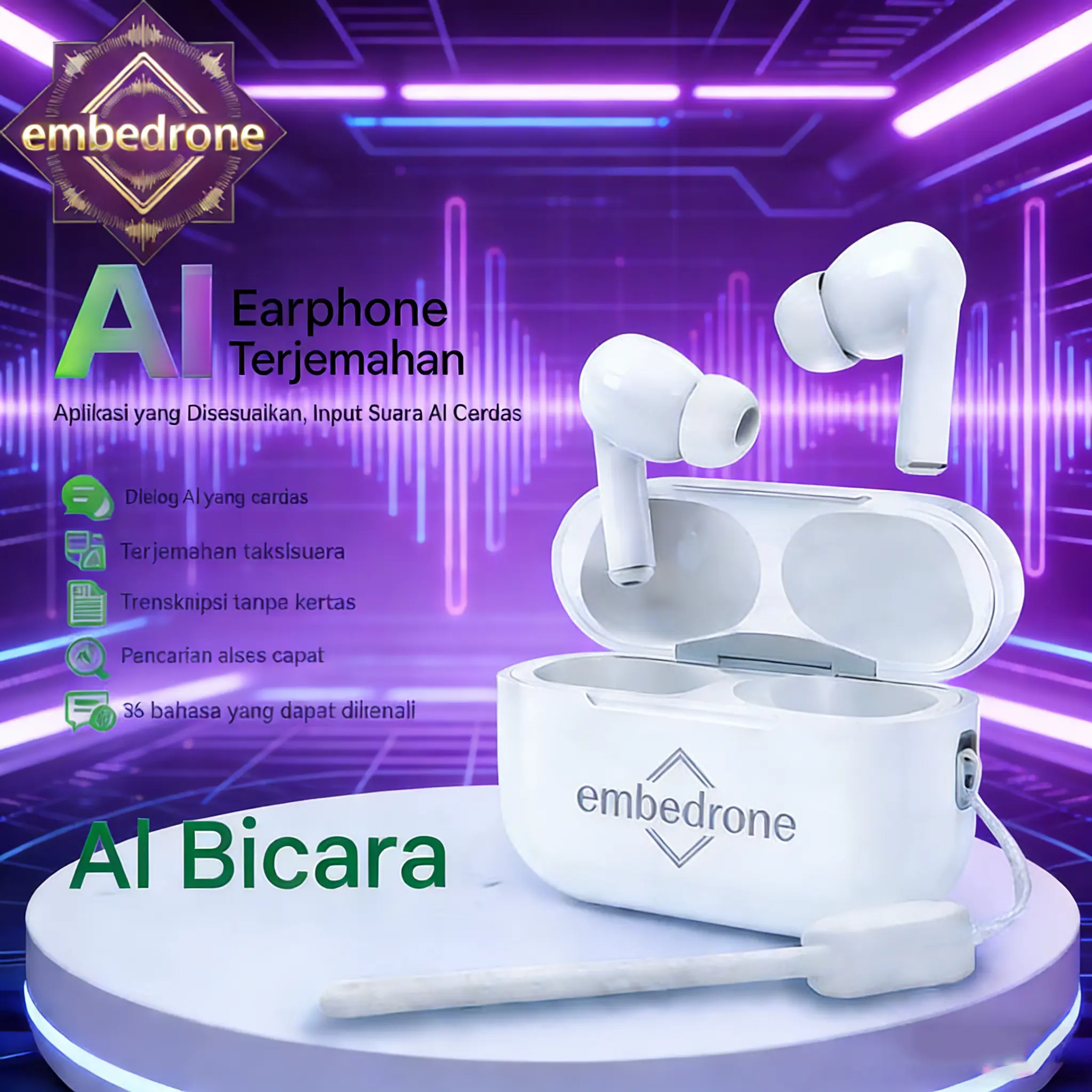 embedrone 2026 NEW AI PHANTOM K80 Earphone Nirkabel,Anti Air Dalam, Baterai Tahan Lama, TWS, Bass Kuat,Surround 3D, Peredam Suara Cerdas, Gaming, Panggilan,Musik, Olahraga, Earphone Bluetooth Nirkabel embedrone 2026 NEW AI PHANTOM K80 Earphone Nirkabel,Anti Air Dalam, Baterai Tahan Lama, TWS, Bass Kuat,Surround 3D, Peredam Suara Cerdas, Gaming, Panggilan,Musik, Olahraga, Earphone Bluetooth Nirkabel