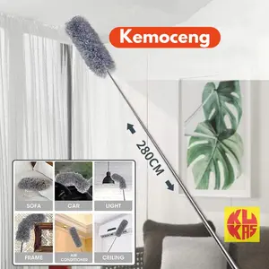 Kemoceng Teleskophik Bisa Panjang Dan Pendek 280cm Sesuai Kebutuhan/ Kemoceng Bulu Microfiber Fleksibel 280cm