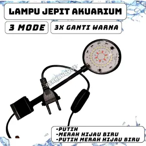 LAMPU JEPIT AKUARIUM 3 MODE YMN