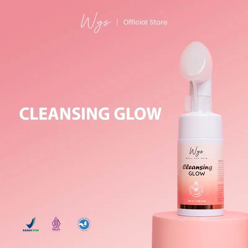 CLEANSING GLOW (facial wash cleanser) | WYS WELL YOU SKIN Ceramide Membersihkan Niacinamide Muka Berminyak Extract 0
