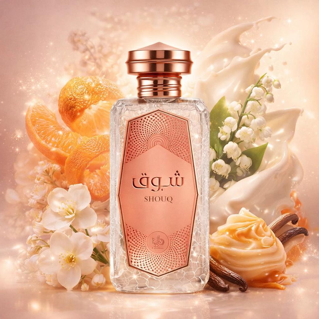 Frasco do perfume Perfume Árabe Shouq Al Wataniah Eau De Parfum 100ml Feminino