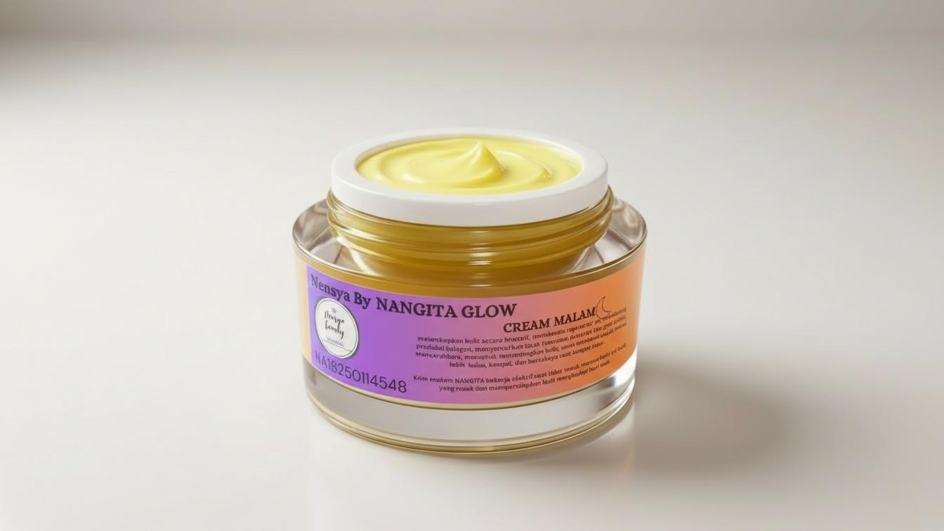 Cream malam untuk flek hitam Nangita glow BPOM