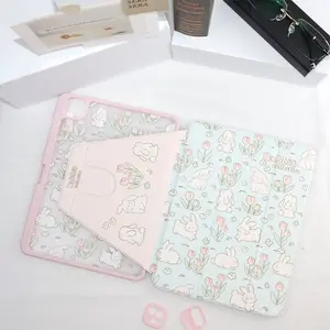 Case iPad 360 Rotate Flip Acrylic Case for ipad Air5/Air4 Gen9/8/7 10.2" Pro 11" Gen10th 2022 10.9" Pro12.9" Gen 5/6 9.7" mini6 8.3"