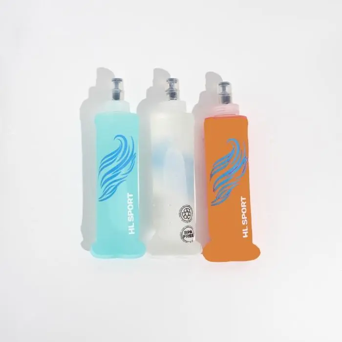 Botol Minum Lipat Soft Flask 250 ml Silicone Lari Trail Marathon Air
