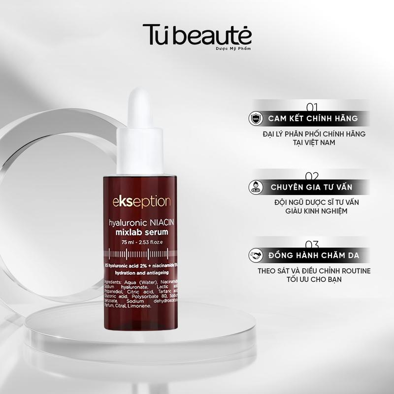   HÀNG CÔNG TY  Tinh Chất Giảm Mụn Ekseption Hyaluronic NIACIN Mixlab Serum 