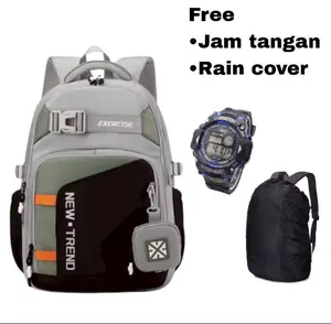 Tas ransel sekolah anak remaja laki laki sd smp sma banyak ruang tas gendong tebal murah