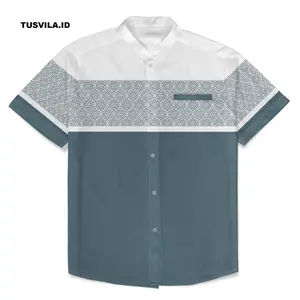 Kemeja Koko Printing Pria Lengan Pendek dan Lengan Panjang  - OZKAN TS 213