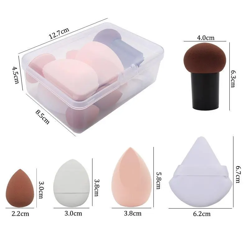 Bộ Mút Trang Điểm Mỹ Phẩm, 10 Cái / bộ, Thích Hợp Cho Kem Nền Trang Điểm, Phấn Phủ Và Phấn, Dụng Cụ Làm Đẹp, Để Trang Điểm 8