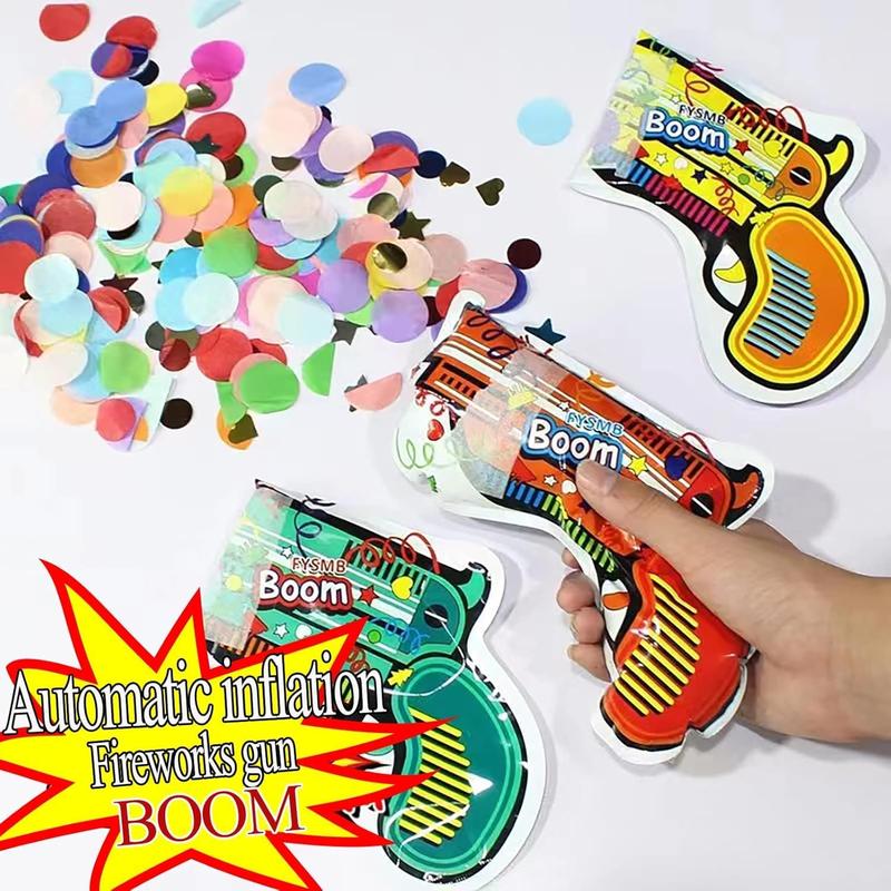 10 PCS Inflatable Fireworks Gun Party Toys Confetti Firework - TikTok ...