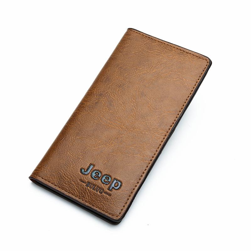 JS MALL JEEP PREMIUM LEATHER LONG WALLET MEN BUSINESS BAG PURSE Wallet men Men Wallet Dompet lelaki Ready Stock Bags Wallets - WM8068 4