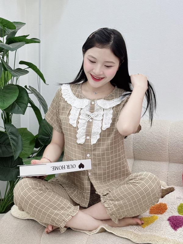 Đồ bộ nữ mặc nhà , đồ ngủ thiết kế trẻ trung(có cộc tay) 5