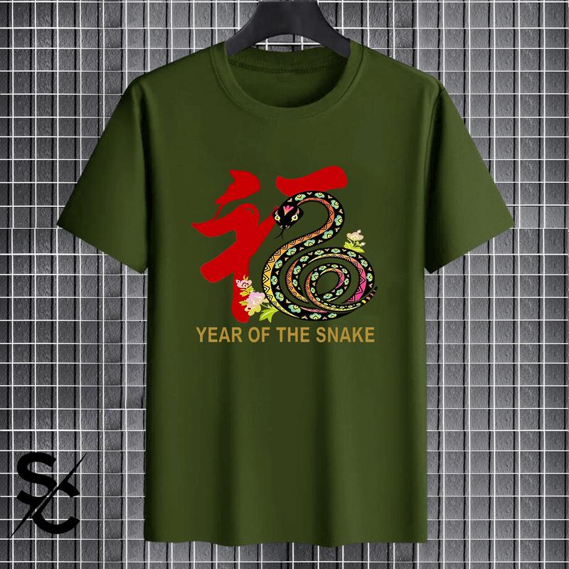 Product Introduction of KAOS SNAKE BATIK TAHUN ULAR 2025 PRIA/WANITA DISTRO LENGAN PENDEK COTTON COMBED 24s BASIC T-SHIRT UNISEX TERBARU 24