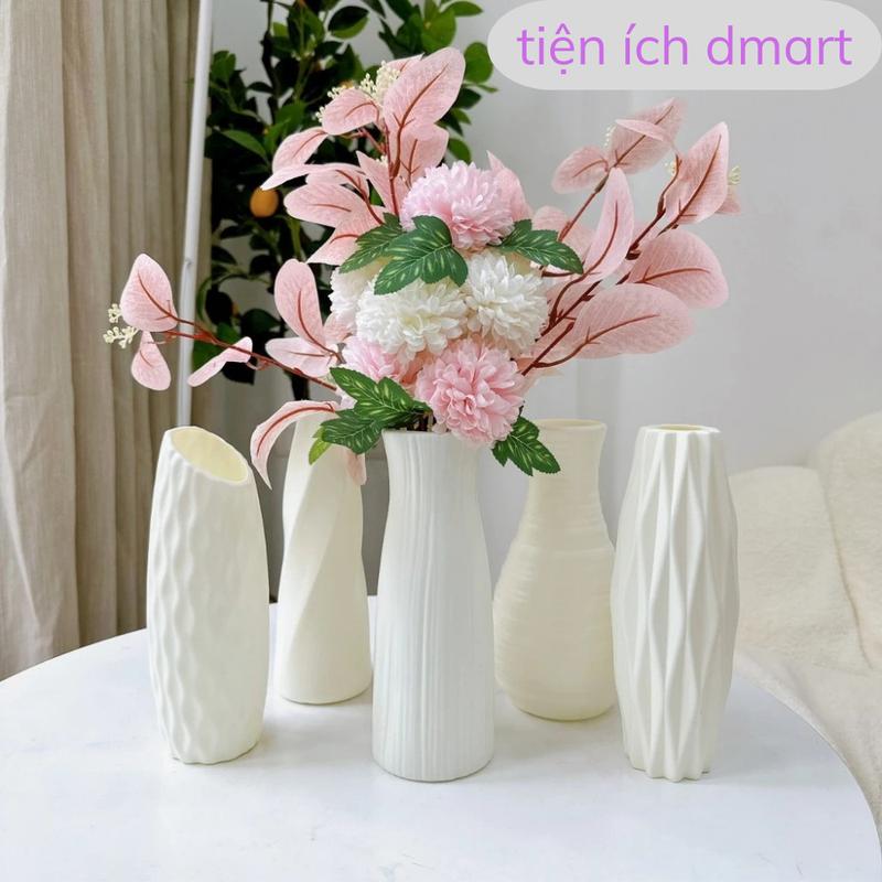 Bình Hoa Nhựa Giả Gốm Decor – Lọ Hoa Giả Gốm decor phòng khách/văn phòng