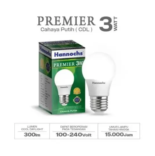 Lampu LED Hannochs Premier 3w 3 watt Bergaransi