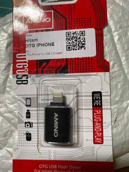 Product Review of AMINO Mini OTG USB TO L Adapter Converter USB 3.0 Plug Play Flashdisk Data untuk Iphone X XR 11 12 13 14 Pro Max from D**a 0