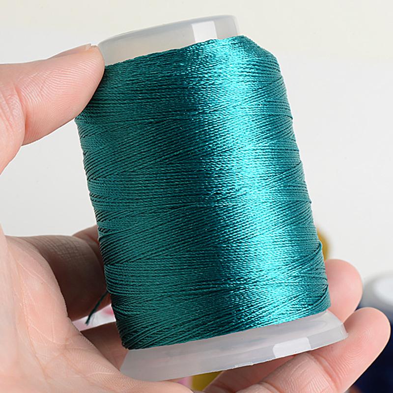 350m/roll Embroidery Sewing Thread Ice Silk Tassel DIY Hand Cross Stitch Threads Craft Needlework Tools 4