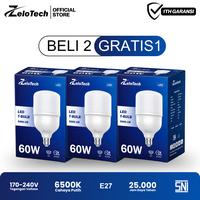 Gambar Zelotech Lampu LED T Bulb 60W 5300lm E27 Cahaya Putih 6500K - T Bulb 60W (1PCS), 6500K Putih dari Zelotech Store Kota Tangerang 1 Tokopedia