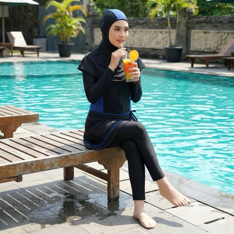Denis Swimwear 06 Baju Renang Wanita Hijab Full Body Diving Style Swimsuit - Pilihan Terbaik untuk Wanita Muslimah - Panjang Syari