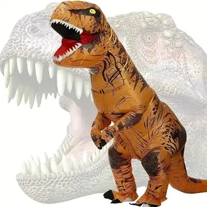 Adults T-Rex Inflatable Costume Fancy Dinosaur Suit Blow Up