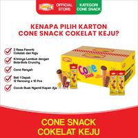 Gambar HAPPY TIME - CONE SNACK MINI VARIANT RASA COKELAT KEJU KEMASAN KARTON [1 KARTON ISI 12 RENCENG 7GR] dari Happy Time Food Kota Administrasi Jakarta Barat 3 Tokopedia