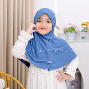 Hijab Anak Tasya Bergo Serut Kerudung Instan Jilbab Jersey Perempuan Hijab Sekolah SD Kalishaofficial Terbaru Muslim