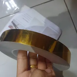 50M×1/1.5/2//2.5/3/4/5cm× roll golden seam ceramic tile sticker Roll Gulungan Stiker Pembatas Keramik Stiker Ubin Keramik Jahitan Emas Yang Indah Lantai Hiasan Dinding DIY wardrobe decorative strip water proof wall tile Tiker Dekorasi Lantai Keramik