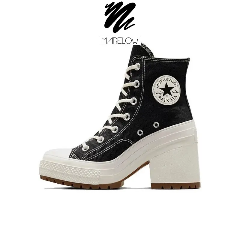 Marelow® Rebecca - Sepatu Sneakers Canvas Boots Wedges High Heels Fashion Street Style Wanita Shoes