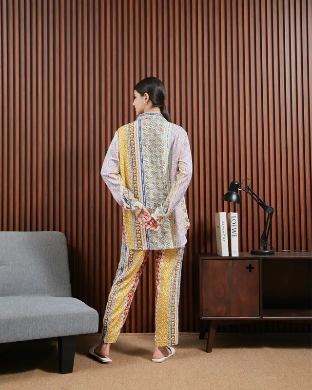 Piyama Kemeja Setelan Panjang Dydlabel Alesya Set Bahan Rayon 4