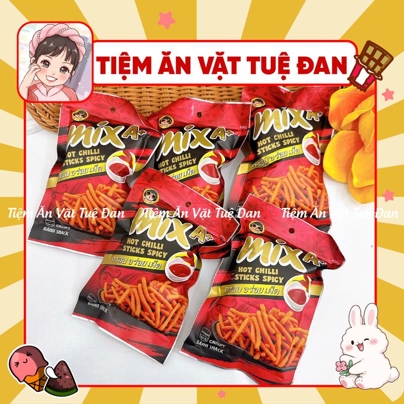 Bánh Snack MIX A+ Tăm Phô Mai Thơm Ngon, Snack Que Tăm Cay, Đồ ăn vặt
