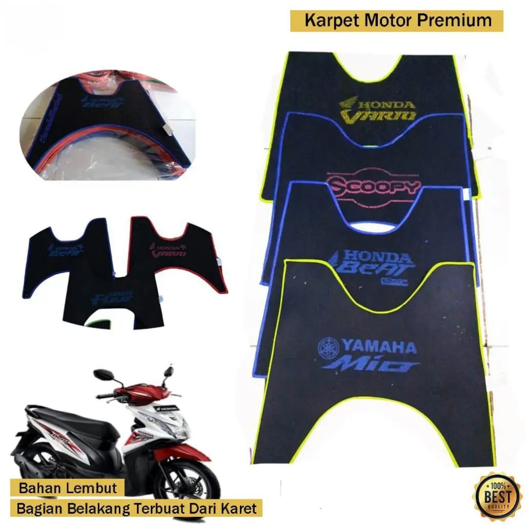Karpet Motor Matic Anti Slip untuk Vario, Mio, Beat, Fino, Scopy, X-Ride, Dan Genio