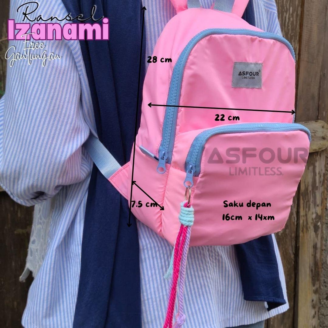IZANAMI |  Asfour - Ransel Tas mini Anak remaja dewasa perempuan sekolah anti air Bags Wanita Backpack