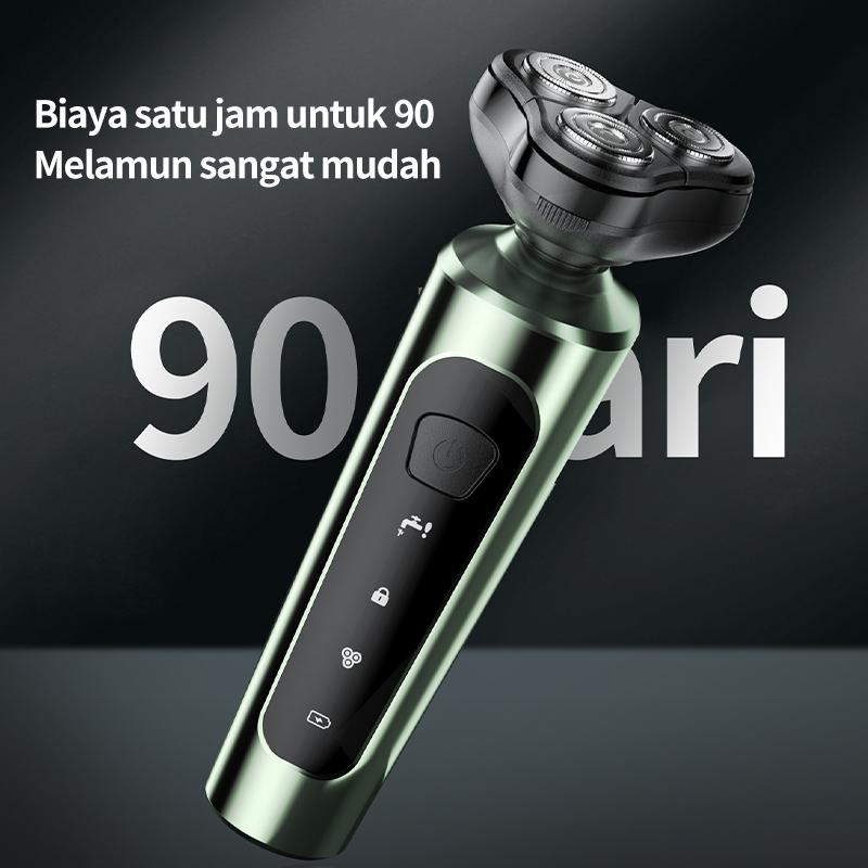OUYILI pencukur Alat Cukur Elektrik 3-in-1 Portabel - Shaver Multifungsi Mesin Pencukur Kumis, Jenggot, Trimmer Bulu Hidung, Kit Perawatan Rechargeable, Cutter Rambut Wajah 8