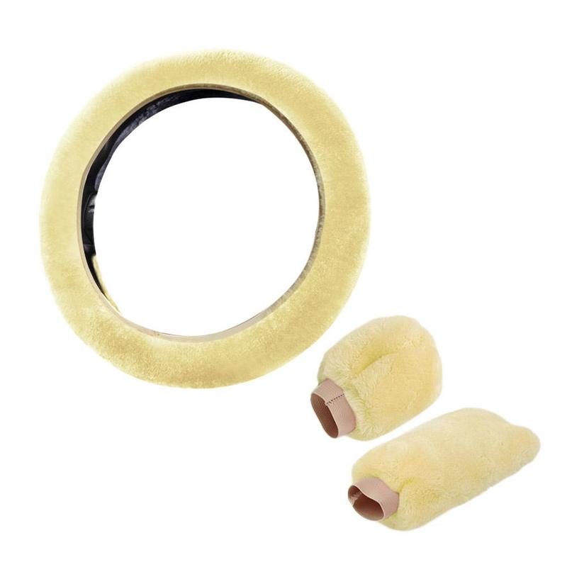 Product Introduction of Universal Warm Plush Car Steering Wheel Cover Gearshift Women Protector Soft Decoration Y4J5 29