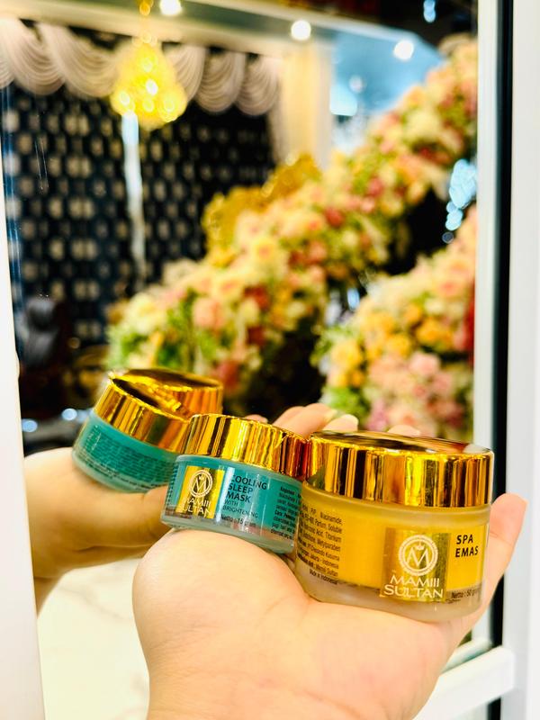(AMAN REVIEW DR OKKY) SPA EMAS, COOLING SLEEP MASK MAMIII SULTAN [BPOM] 0