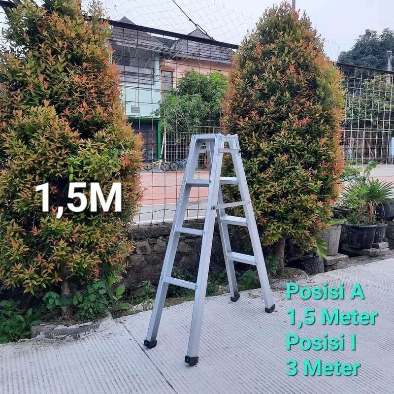 Tangga Lipat Jumbo Multifungsi Kuat & Kokoh Bahan Baja Ringan 3