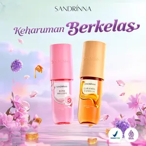 [BUNDLING 2] Sandrinna Rose Melody & Caramel Vanilla Parfum 90ml - Keharuman Romantis & Manis Tahan Lama Halal BPOM