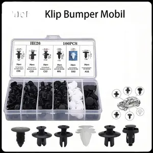 Car Bolts - Klip bumper mobil atau baut universal (100pcs)