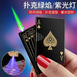 pemantik elektrik slide as model kartu remi plus senter kualitas terpercaya