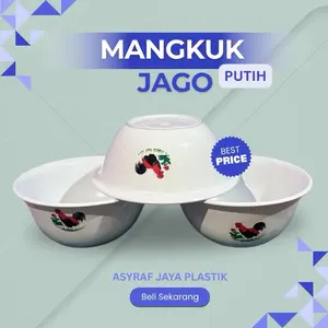 Mangkok Ayam Jago Putih Anti Pecah | Mangkok Bakso dan Mie Ayam