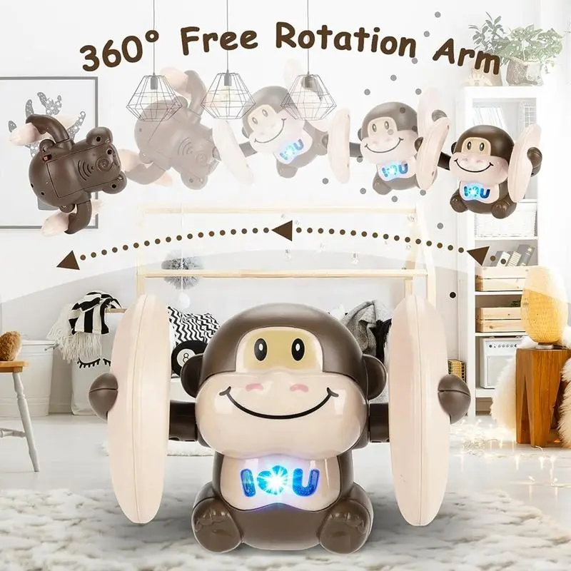 Mainan Monyet Tumbling Putar Jungkir Balik Musik Dan Lampu Monkey Rolling 4