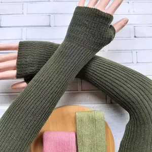Handsock Rajut Polos / Handsock Wanita Tangan Panjang/Manset Lengan Panjang Wanita Berhijab/Manset tangan Unisex