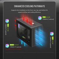 Gambar CASING GAMEMAX SPARK AIR - Mini Tower ITX Case Tempered Glass dari Techno Computer Bali Kota Denpasar 3 Tokopedia